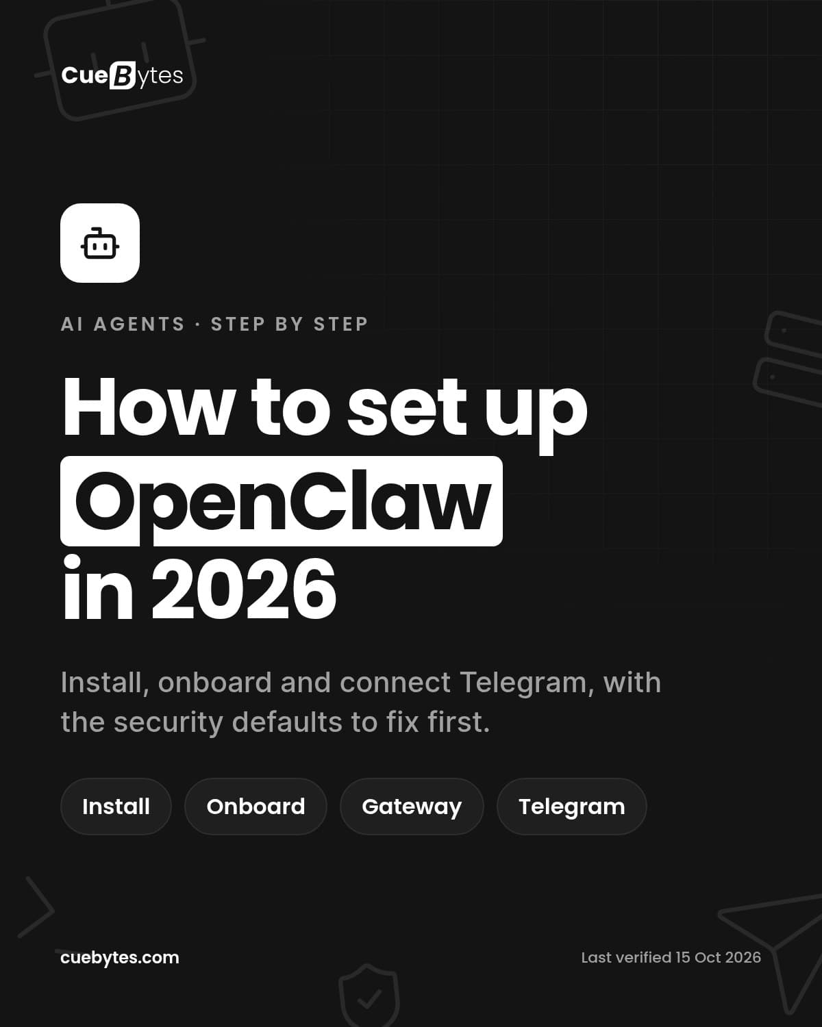 How to Set Up OpenClaw in 2026: Install, Onboard & Connect Telegram (Step by Step)
