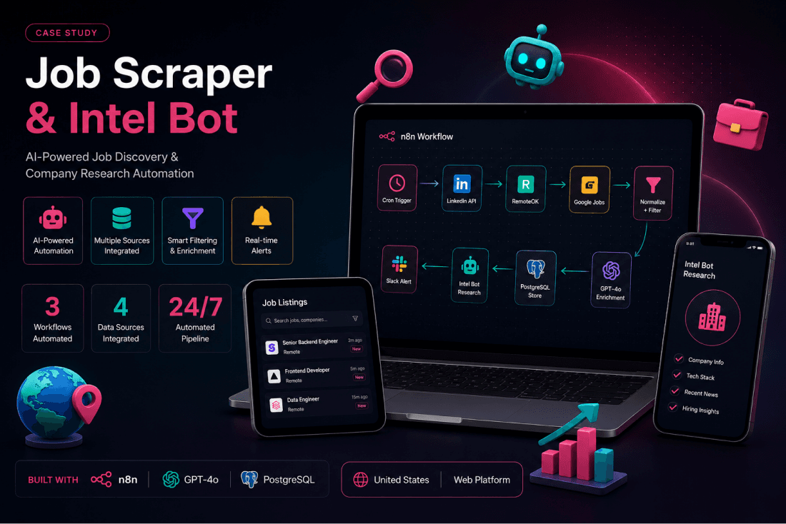 Job Scraper & Intel Bot - n8n Automation Case Study by CueBytes
